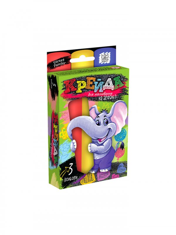 Крейда кольорова 3шт Jumbo (12)